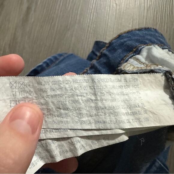 Forever 21 High‎ Rise Dark Wash Short Shorts Size 28 - Picture 5 of 8